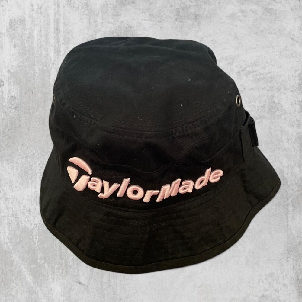 TaylorMade Golf T-Max Gear Cotton Bucket Hat Black One Size Women's